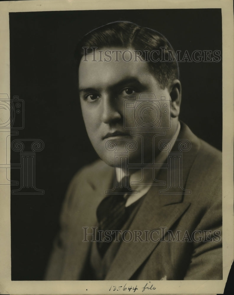 1930 Press Photo Radio Singer James McCormack - ney20348- Historic Images