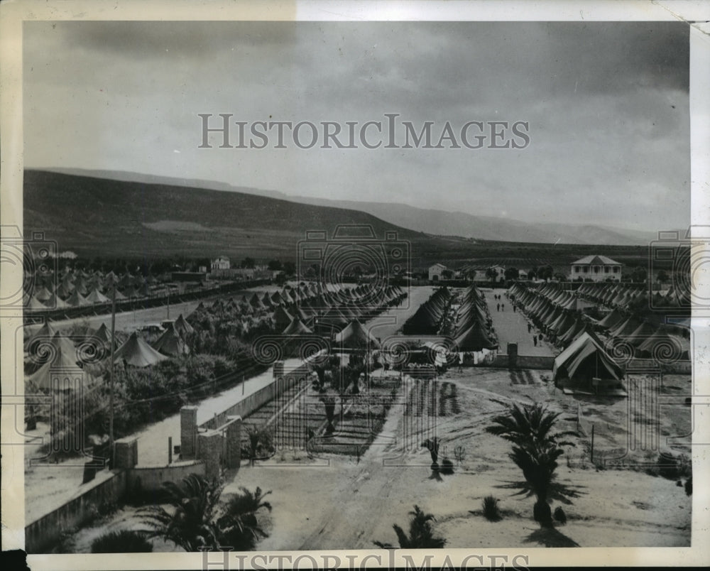 1943 Press Photo WAC Tent Camp in North Africa - ney21258