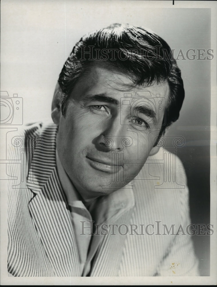 1969 Press Photo Actor Fess Parker for "Daniel Boone" NBC Promotional
