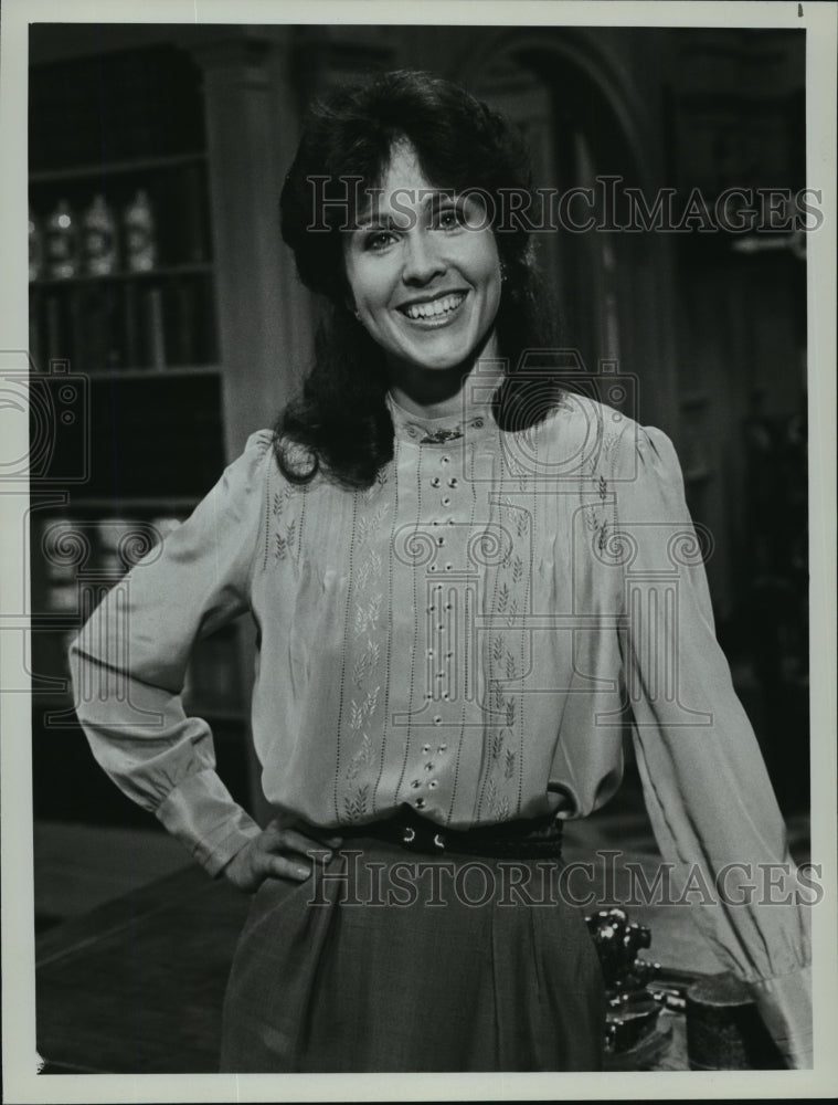 1986 Press Photo Actress Erin Gray in "Silver Spoons" Comedy on NBC - ney22317
