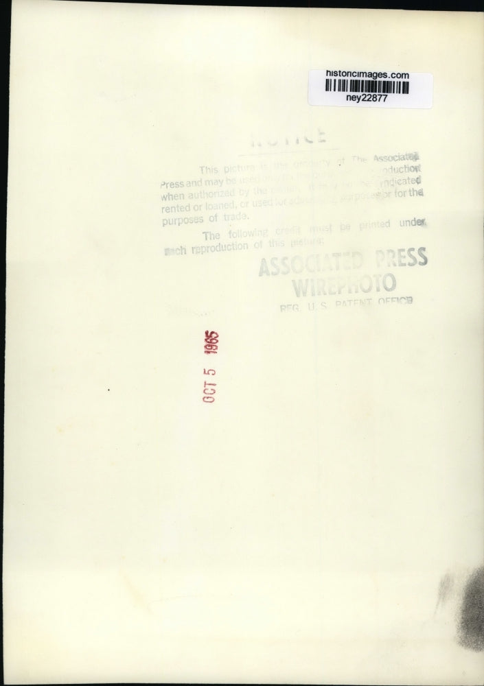 1965 Press Photo Lyndon Johnson w/ Conductor Erich Leinsdorf at Waldorf-Astoria