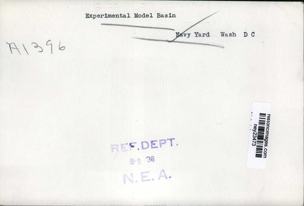 1938 Press Photo Experimental Model Basin, Washington, DC Navy Yard - ney23473