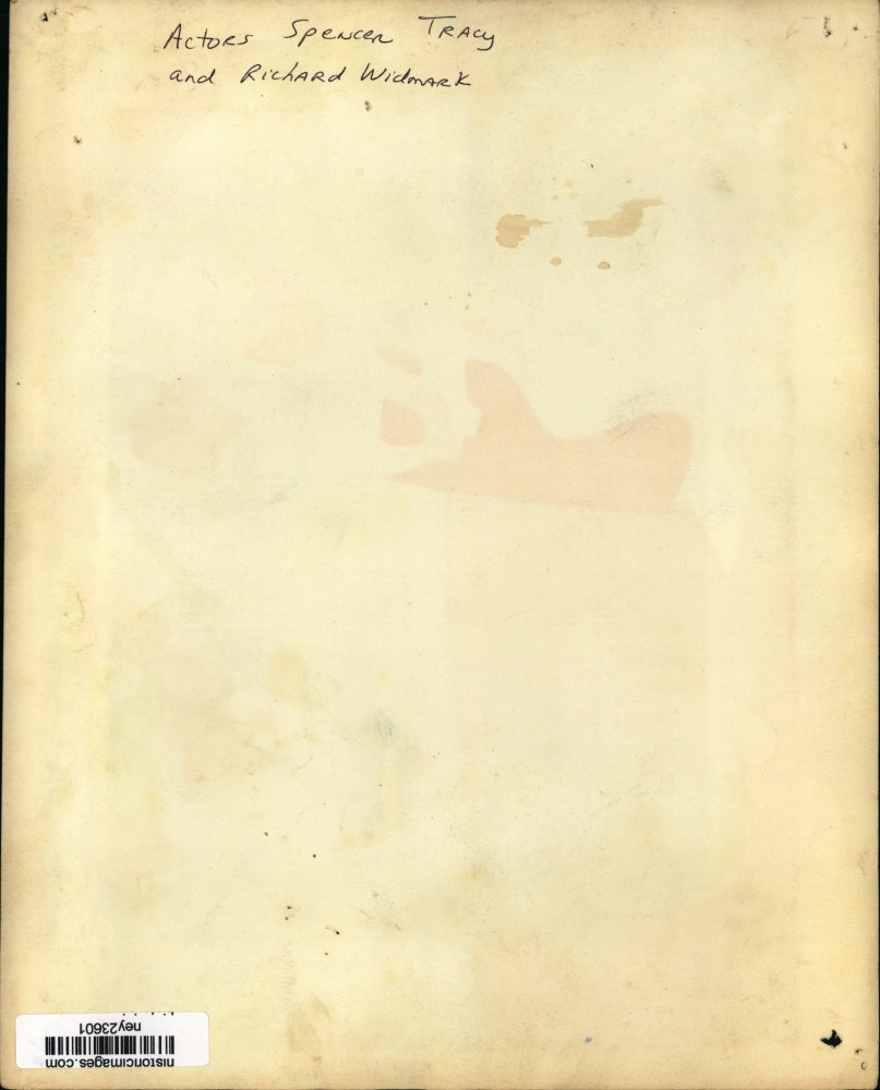 Press Photo Actors Spencer Tracy and Richard Widmark - ney23601