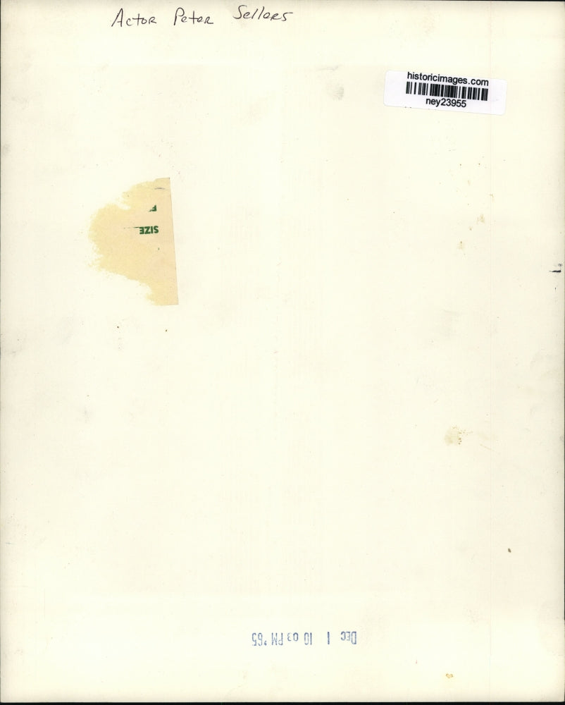 1965 Press Photo Peter Sellers in "Situation Hopeless - But Not Serious"