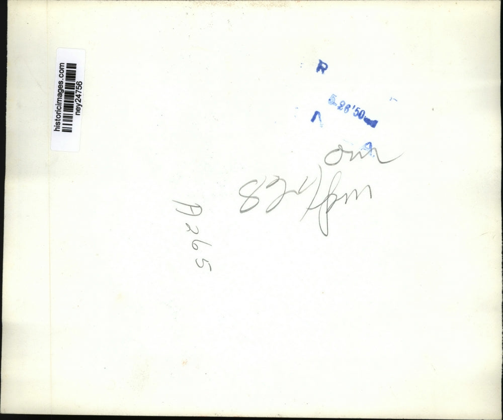 1950 Press Photo Italian Naval Chief of Staff Ferreri Visits US Naval Academy