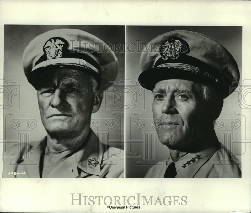 Load image into Gallery viewer, 1977 Press Photo Henry Fonda Protrays Admiral Chester W Nimitz in "Midway"
