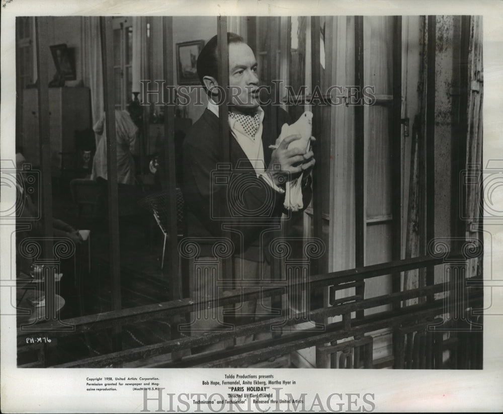 1958 Press Photo Scene From "Paris Holiday" Starring Bob Hope - ney24869