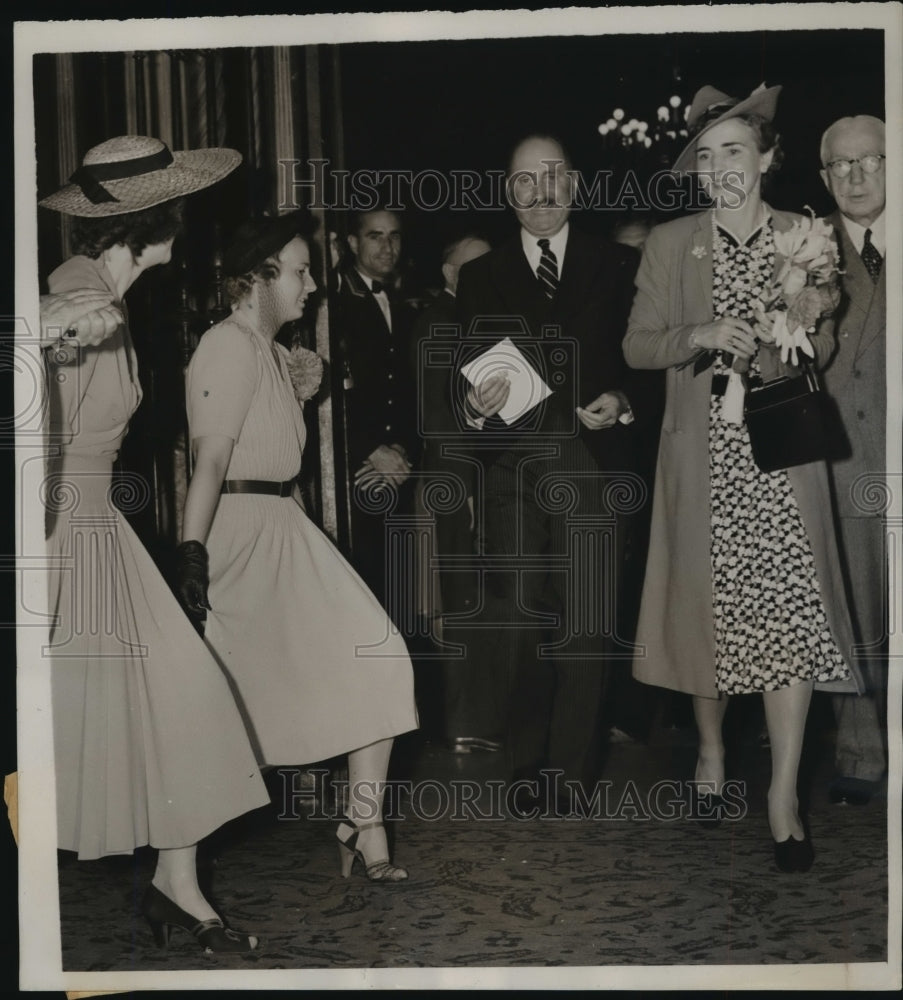 1939 Press Photo Danish Princess Ingrid en route to Cal Tech w/Prince Frederik