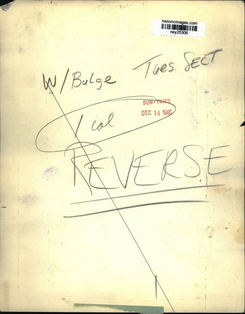 1965 Press Photo Henry Fonda in Cinerama's "Battle of the Bulge" - ney25306