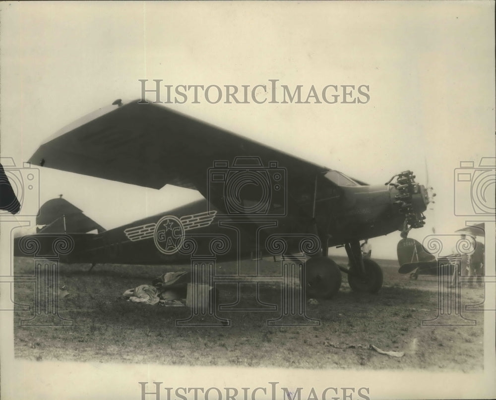 1928 Press Photo Stinson Plane Flown by McMillan Herrick - ney26206- Historic Images