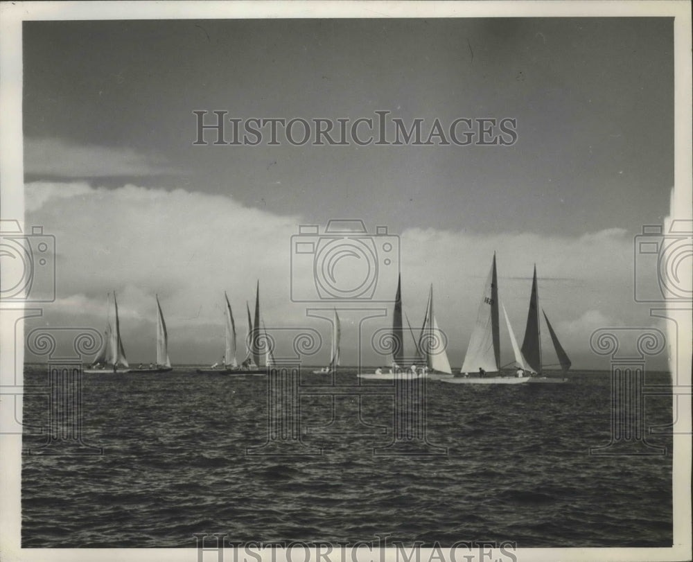 1948 Press Photo Bacardi Cup Series 17th International Star Class Yacht Regatta- Historic Images