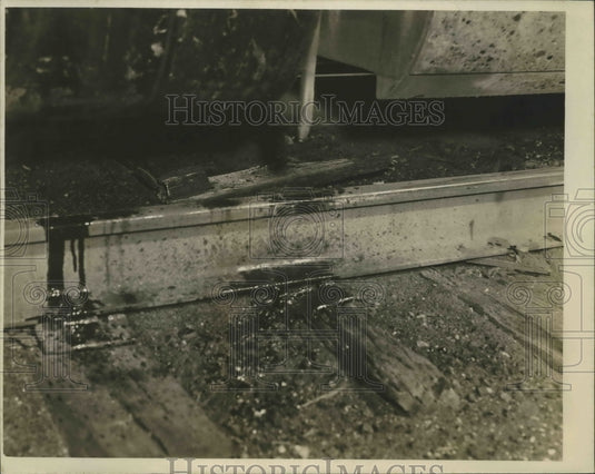 1950 Press Photo Diesel Train Derailed - ney26545
