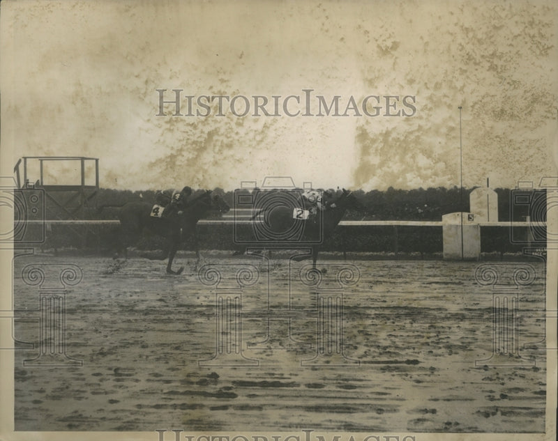 Load image into Gallery viewer, 1940 Press Photo Finish of the fifth race at Belmont - ney27257
