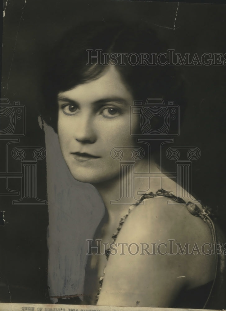 1924 Press Photo Miss Eren Izard, Debutante Queen of Mobile's Carnival