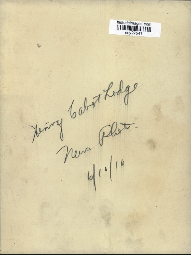 1916 Press Photo Henry Cabot Lodge - ney27541