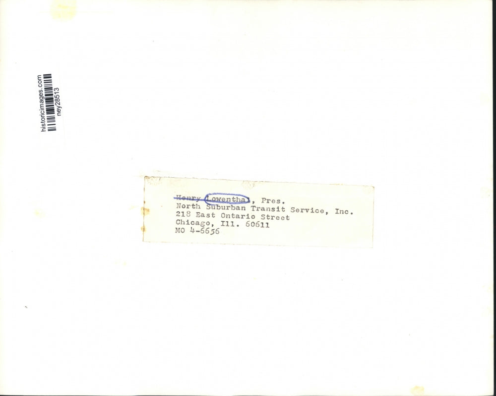 Press Photo Henry Lowentha President of North Suburban Transit Service