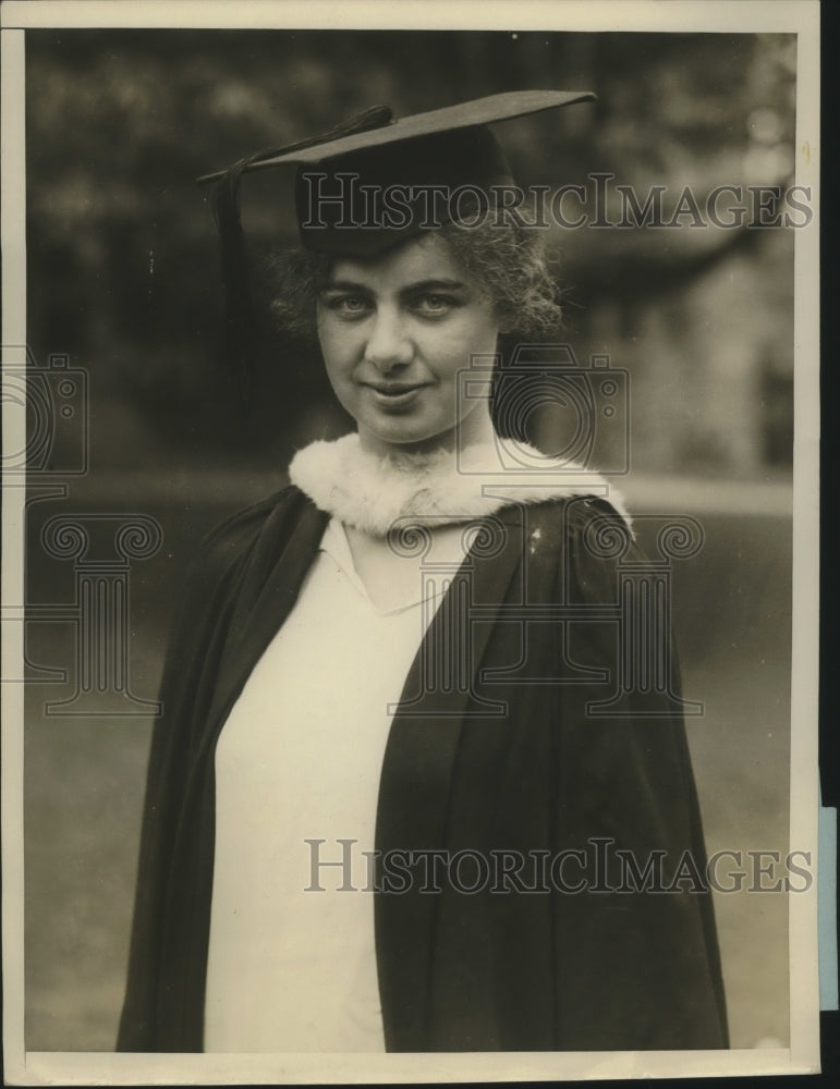 1929 Press Photo Barbara Channing Awarded European Fellowship at Bryn Mawr