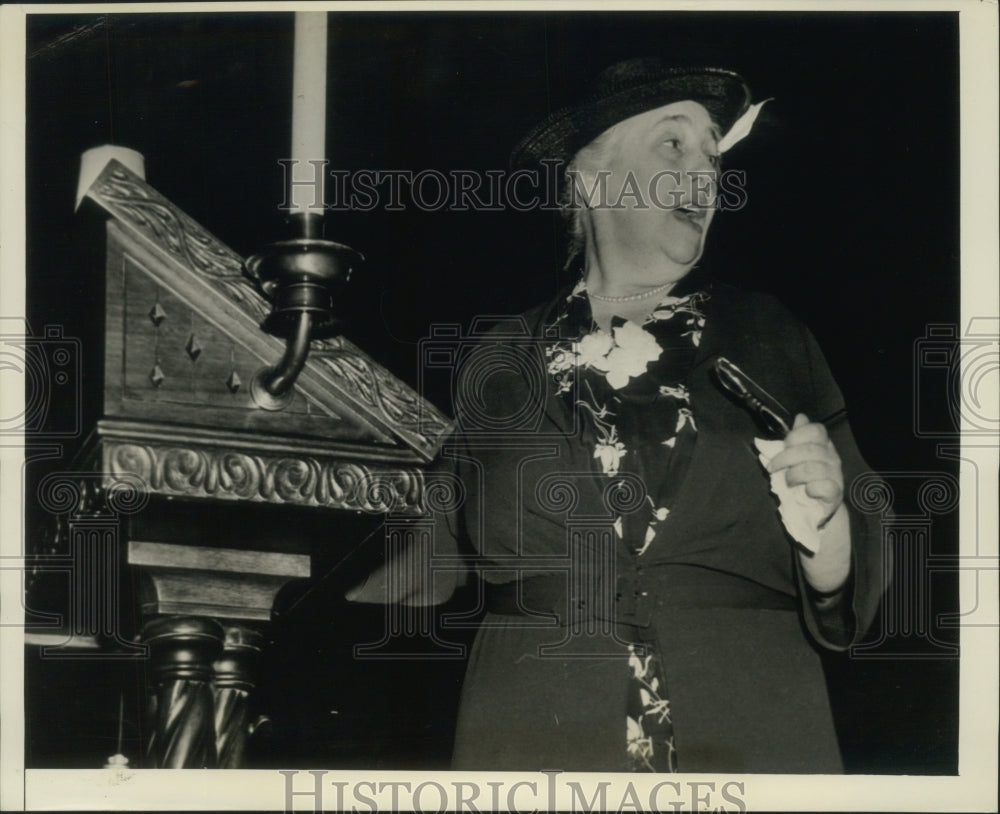 1939 Press Photo Mrs JK Pettengill President of National Congress of Teachers