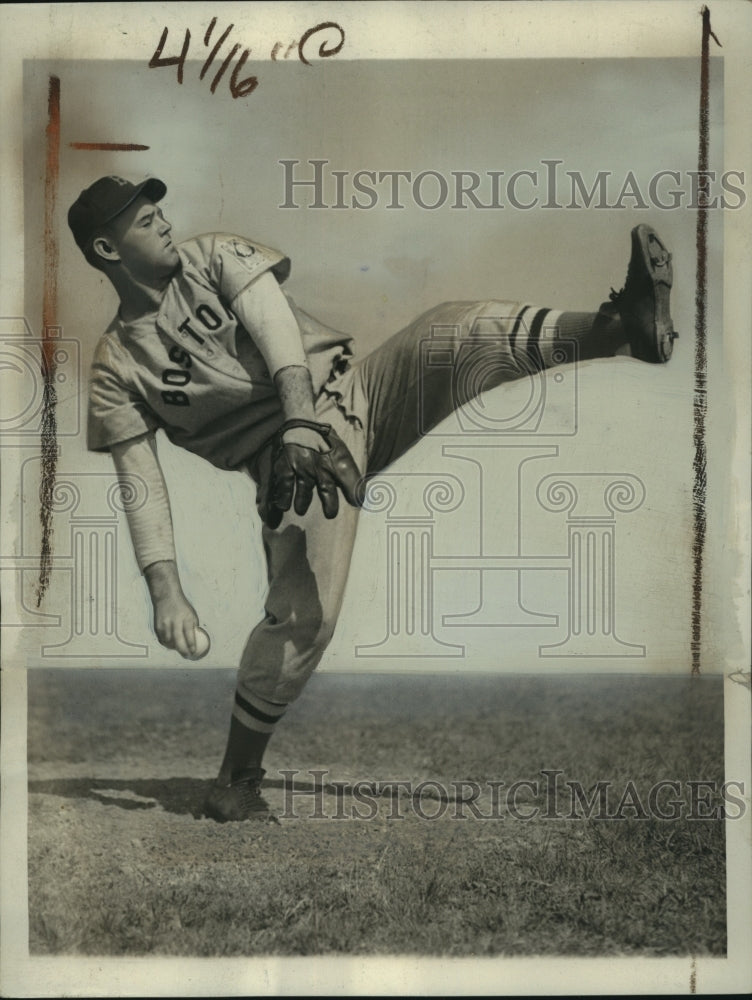 1939 Press Photo Jack Wilson During A Recent Practice With The Boston Red Sox