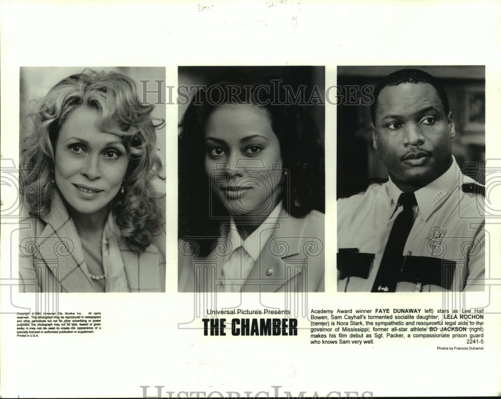 1996 Press Photo Faye Dunaway & Others Star in "The Chamber" a Universal Picture