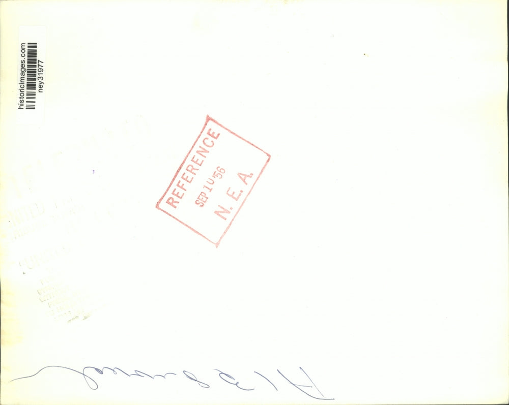 1956 Press Photo Professor James J. Ryan Works on Ways to Reduce Impact Effects