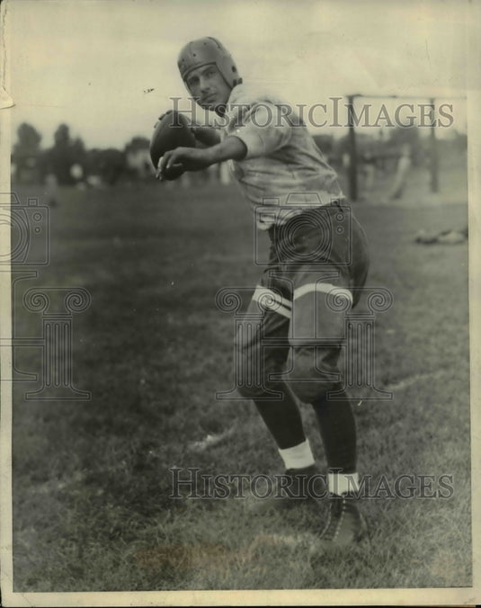 1931 Press Photo Ken Meenan Developing Into Exceptional Fullback at Northwestern