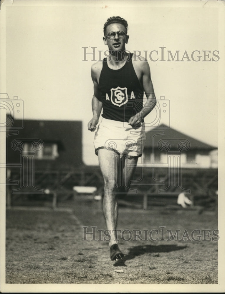 1926 Press Photo USC track star Les Heilman