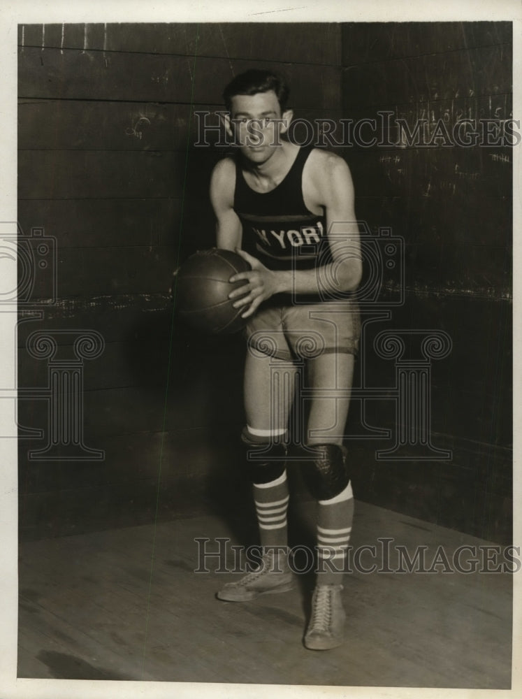 1930 Press Photo A. Teich, Guard, New York University varsity basketball- Historic Images