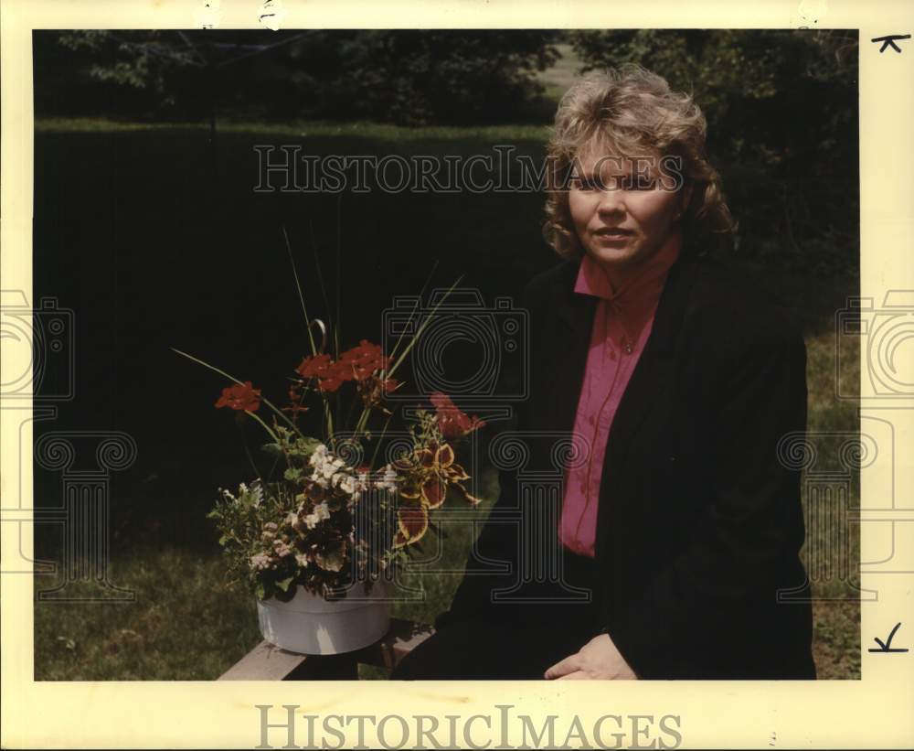 1992 Press Photo Pat Lee of Chronic Fatigue Syndrome Support Group, New Haven- Historic Images