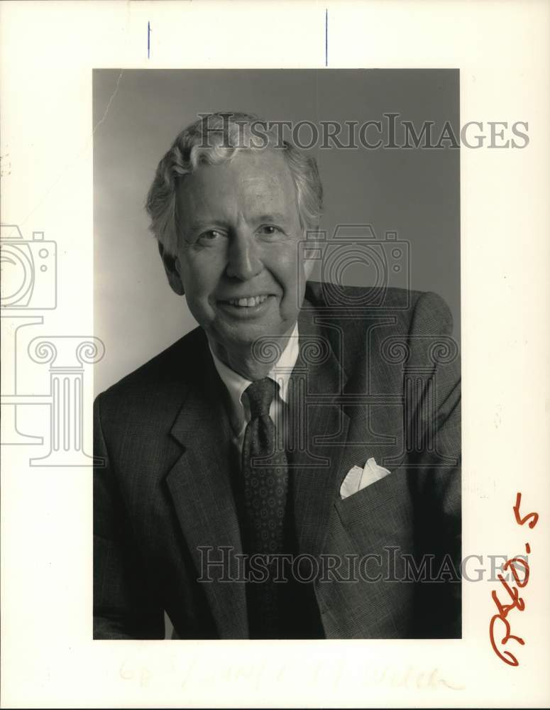 1991 Press Photo G. Harold Welch, Jr., Chairman of the Regional Water Authority- Historic Images