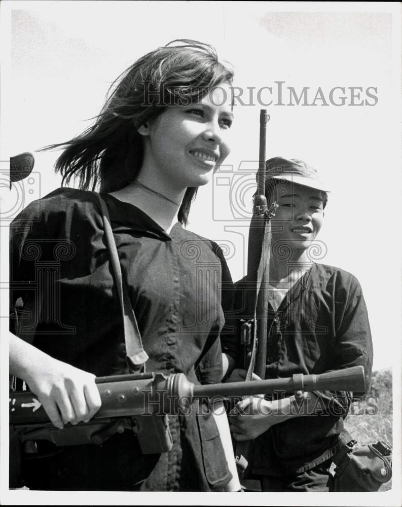 1966 Press Photo Vietnamese Girl in Training Session at Vung Tau, South Vietnam- Historic Images