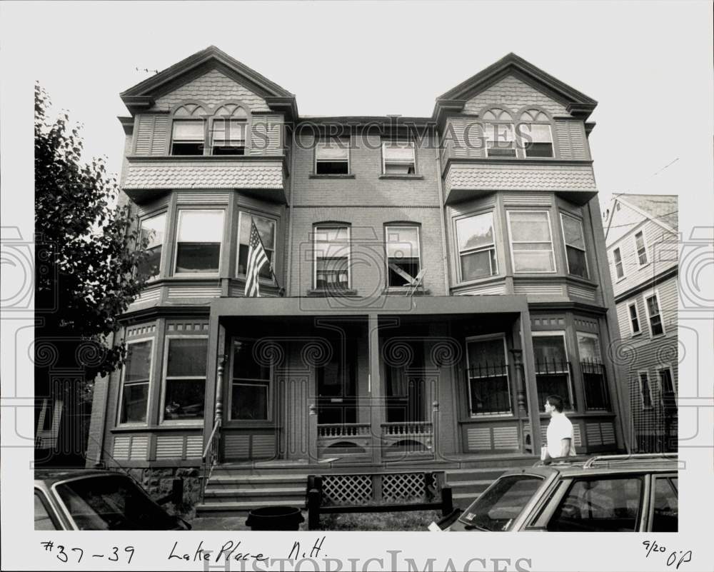 Press Photo Exterior of #37-39 Lake Place, New Haven, Connecticut - nha15604- Historic Images