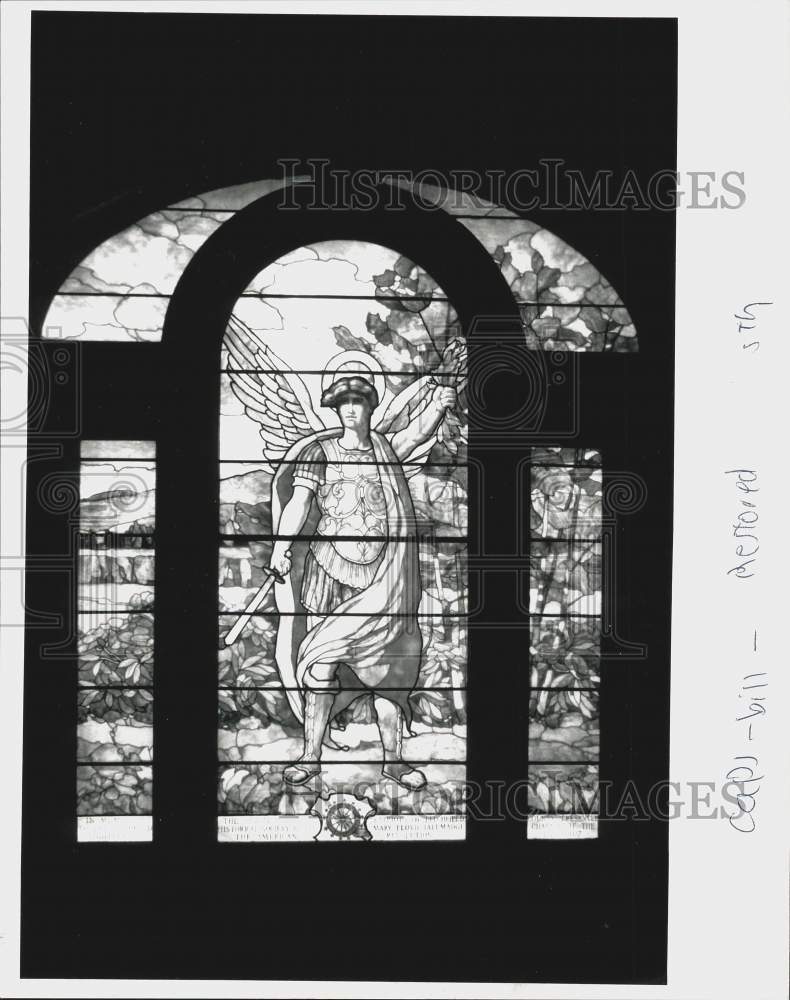 Press Photo Restored Stained Glass Window - nht04950- Historic Images