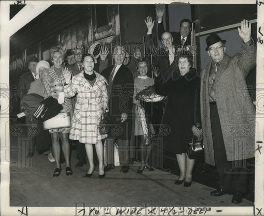 1970 Press Photo First Wave of a 115-Person Sugar Bowl Party From Louisville- Historic Images