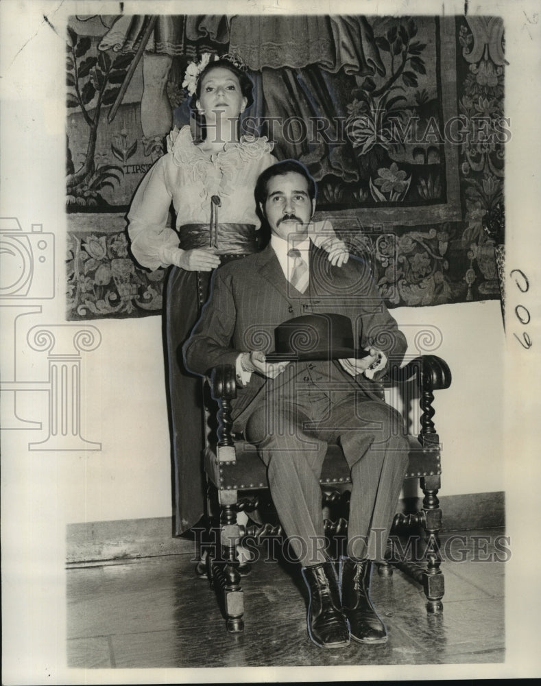 1975 Press Photo Jack Scott and Judy Lankford Frankofsky Funny Girl Play