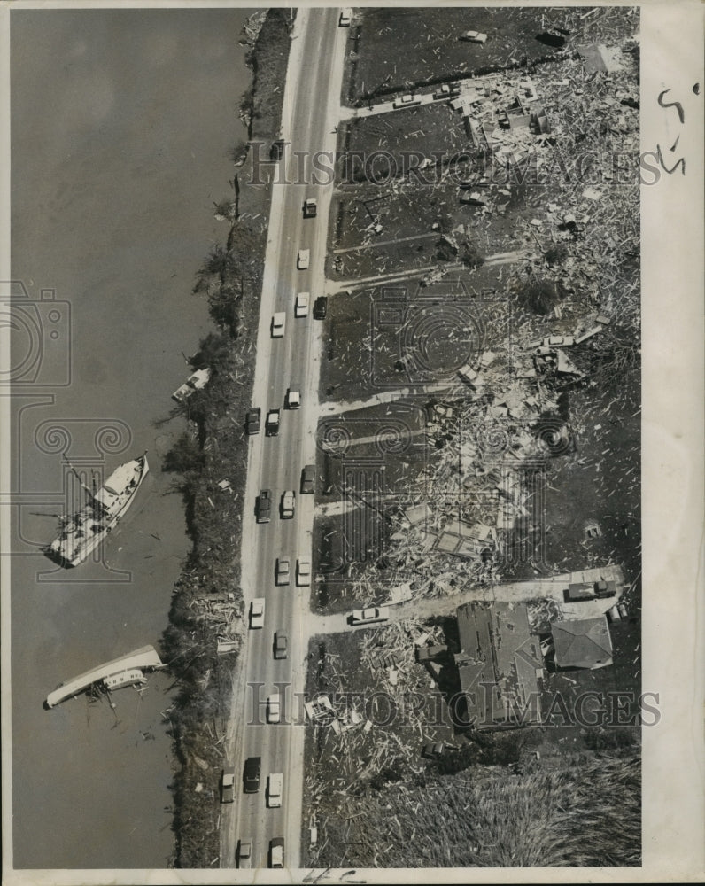 1964 Press Photo Hurricane Hilda- results of tornado preceding the hurricane- Historic Images