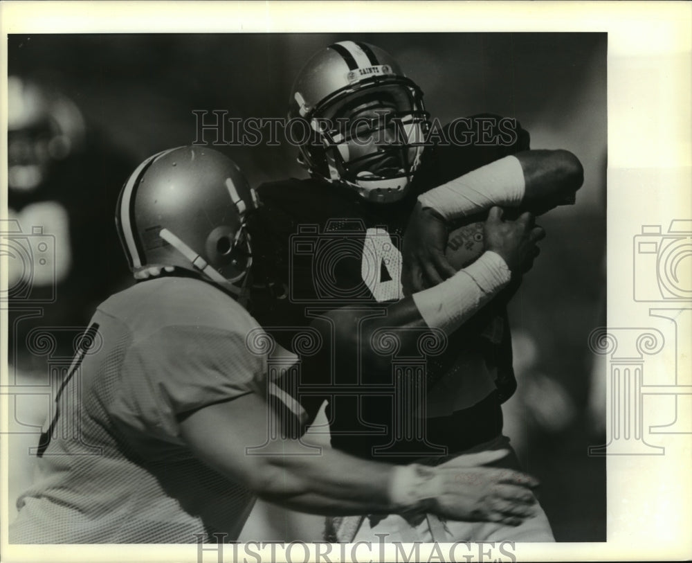 1988 Press Photo New Orleans Saints Players at Training Camp- Historic Images