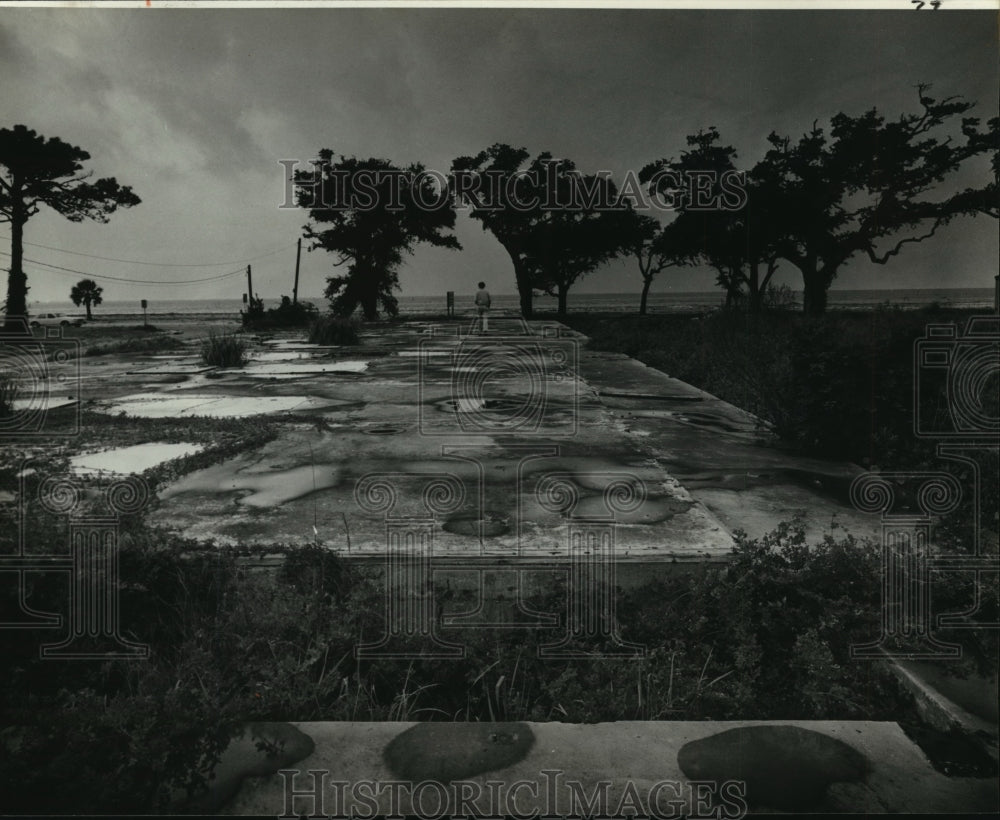 1979 Press Photo Where the Richelieu Apartments Once Stood, Hurricane Camille- Historic Images