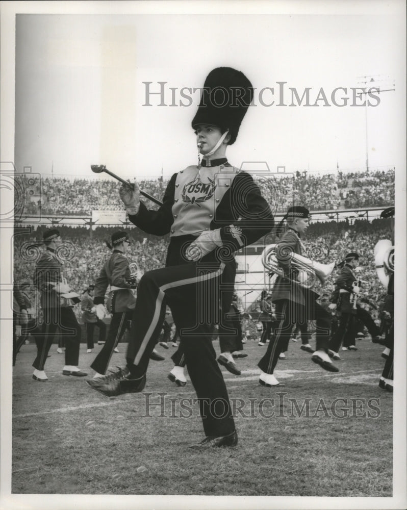 1967 Press Photo Sugar Bowl- USM Band Major. - noa03278- Historic Images