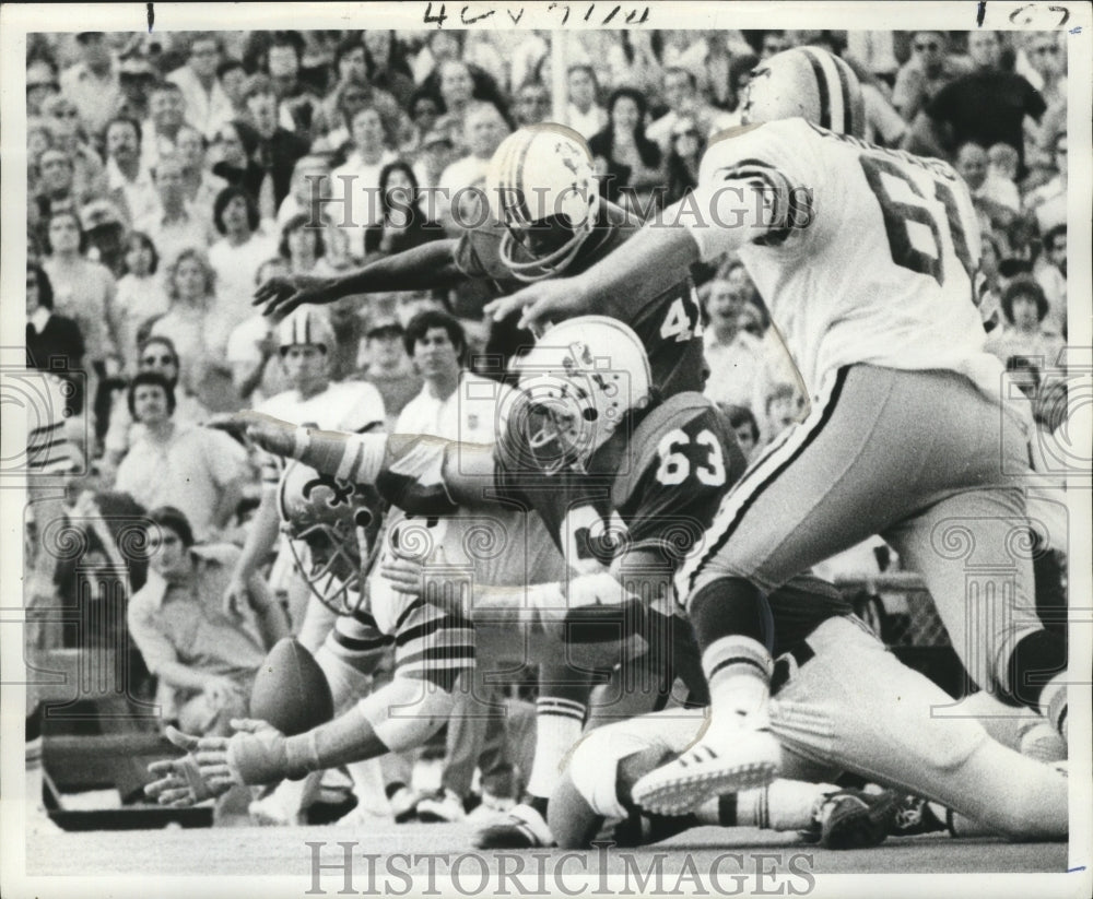 1972 Press Photo New Orleans Saints- Saints in action shot.- Historic Images