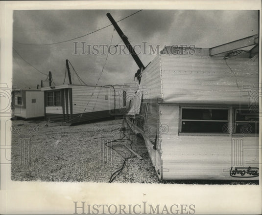 1964 Press Photo Hurricane Hilda- damage near Morgan City.- Historic Images