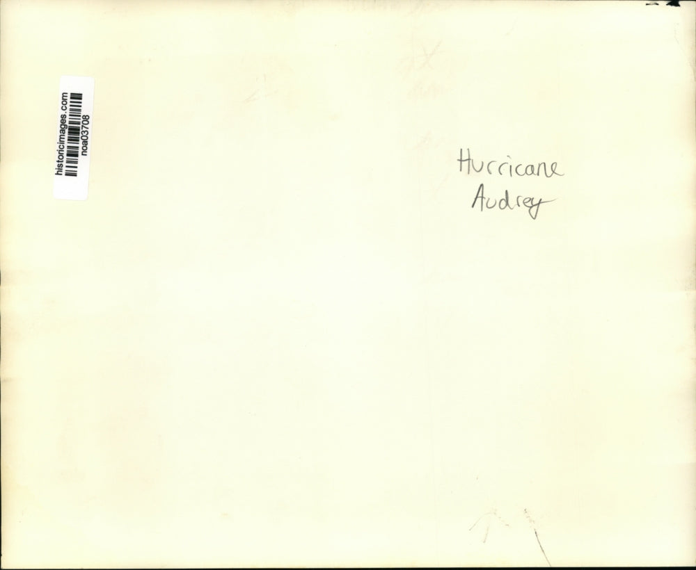 Press Photo Rebuilding Home After Hurricane Audrey Hit - noa03708