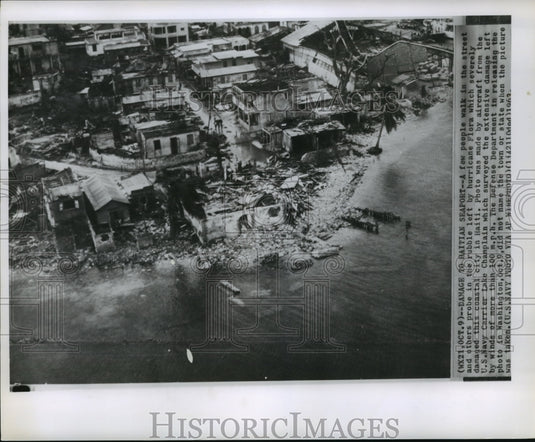 1963 Press Photo Hurricane Flora damage on Haitian coastal city - noa04762- Historic Images