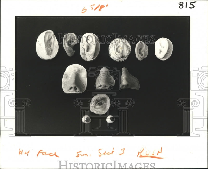 Load image into Gallery viewer, 1982 Press Photo Some of Abda's replacement parts for disfigured persons.
