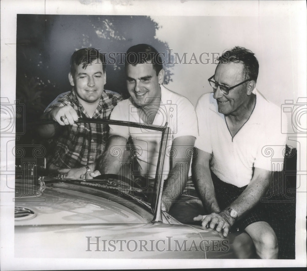 1958 Press Photo Bond Club of New Orleans, new officers.,- Historic Images