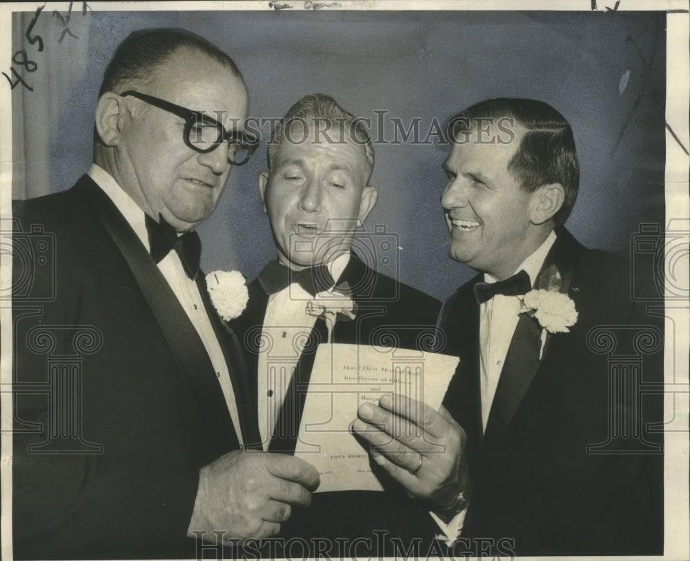 1971 Press Photo New officers of the Medical Staff of Hotel Dieu- Historic Images