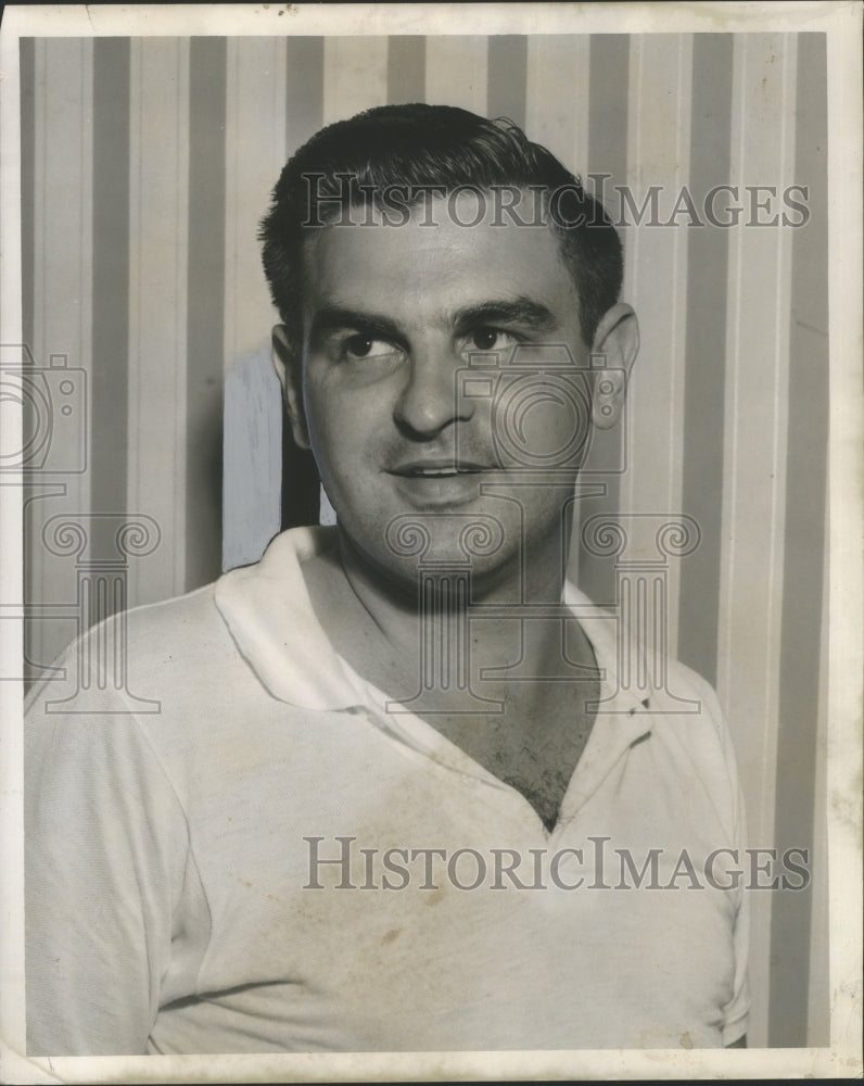 1958 Press Photo William Abroms President of Bond Club of New Orleans- Historic Images