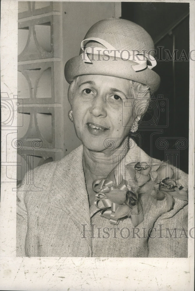 1963 Press Photo Mrs. Charles J. Abdo Sr. President, Virginia Gardeners- 1963-64