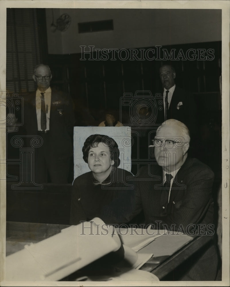 1960 Press Photo Beatrice Adams in court- Historic Images