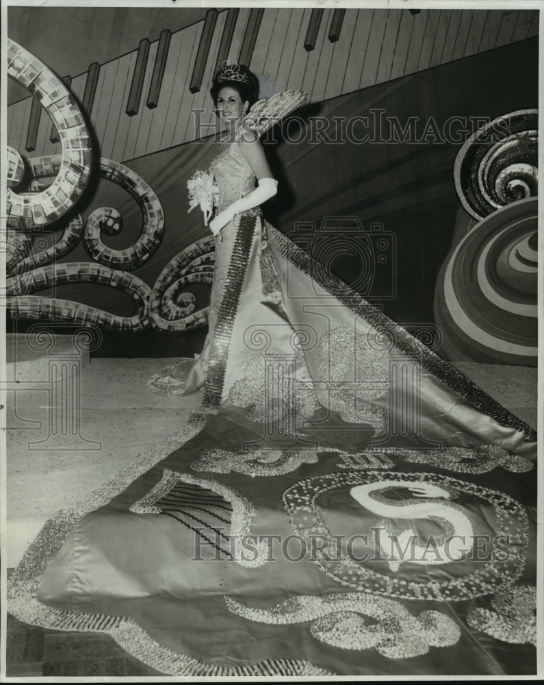 1968 Press Photo New Orleans Mardi Gras Carnival-Queen of Sparta- Historic Images